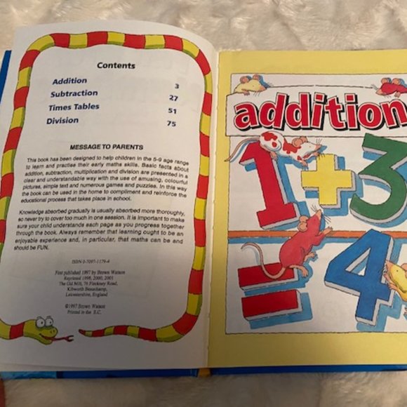 2/$30 Fun With Numbers Hardcover Math Skills Book - Picture 2 of 4